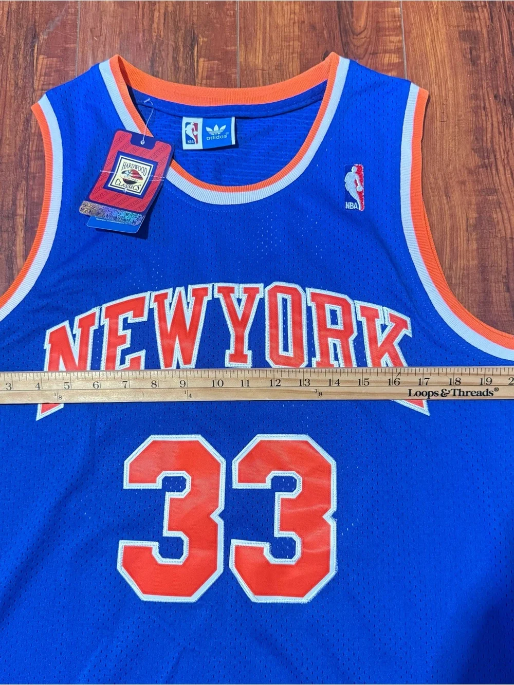 Patrick Ewing #33NY Knicks Hardwood Classics Jersey Soul SwingMan Sz M Brand New